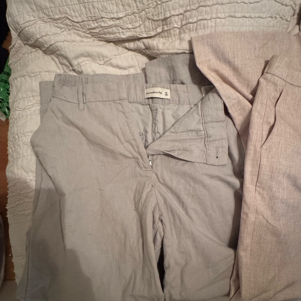 Abercrombie & Fitch Light Gray Chinos